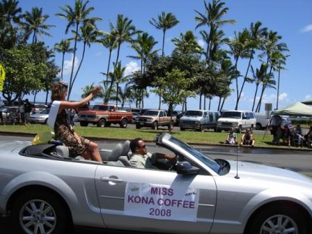 Merrie Monarch Parade Miss Kona Coffee Hilo 2008